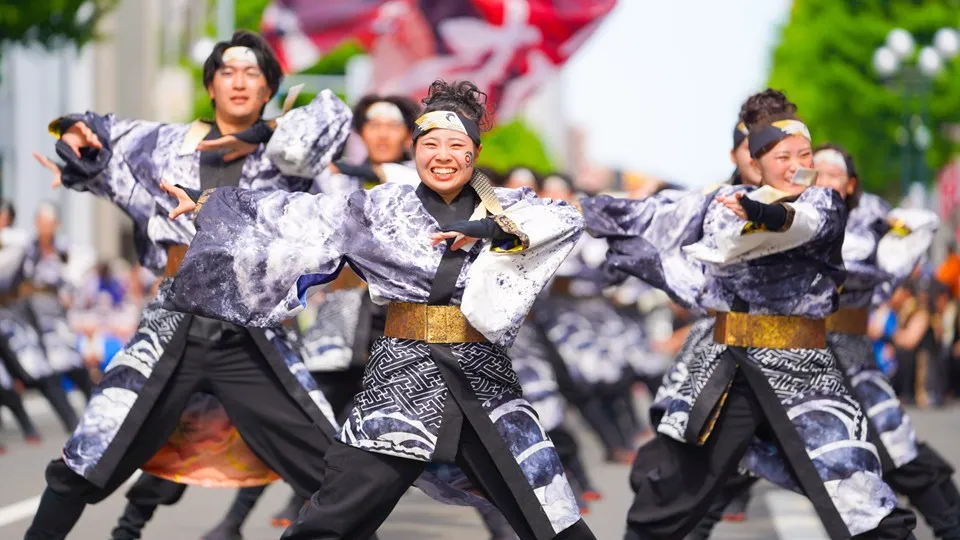第34回YOSAKOIソーラン祭りでの演舞の様子