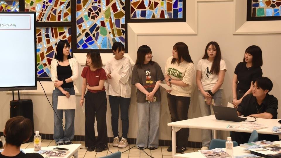 青森県チームの活動報告の様子①