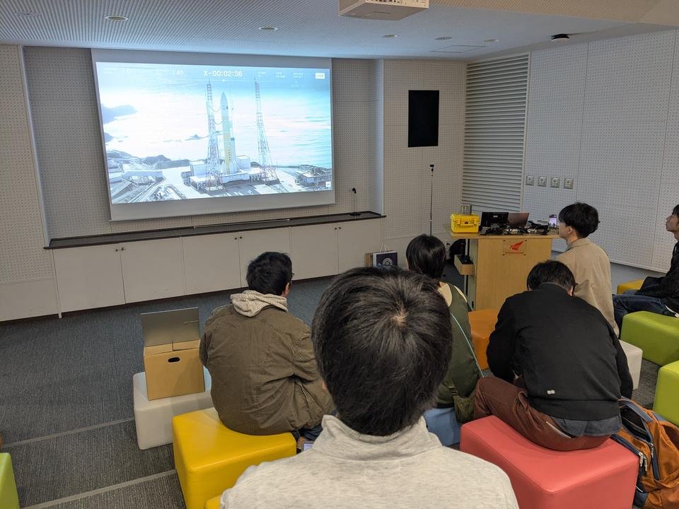 パブリックビューイングの様子①