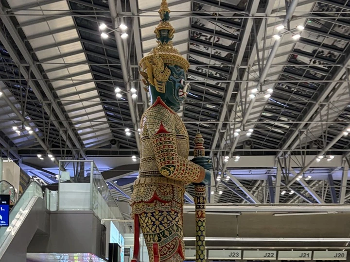 帰りの空港にて