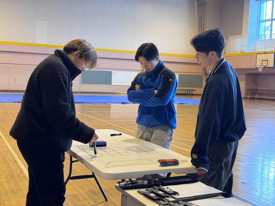 受付前の準備の様子